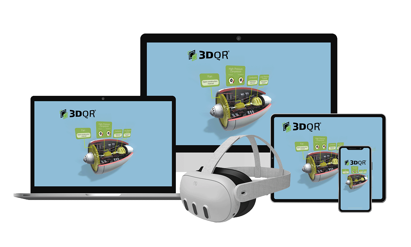 die AR-Lernszenarien können mit allen aktuellen Geräten, wie Smartphone, Tablet, PC und AR/VR Brille genutzt werden.